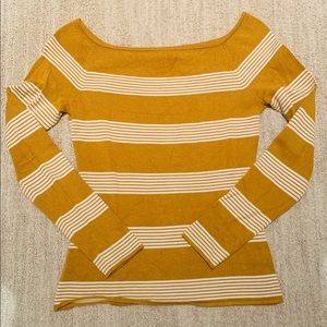 ❤️ H & M Collection MUSTARD STRIPED TOP